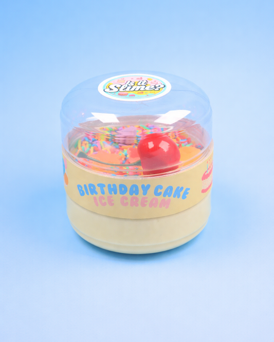 Birthday Cake Ice Cream Slime