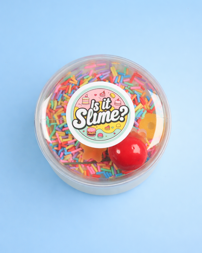 Birthday Cake Ice Cream Slime